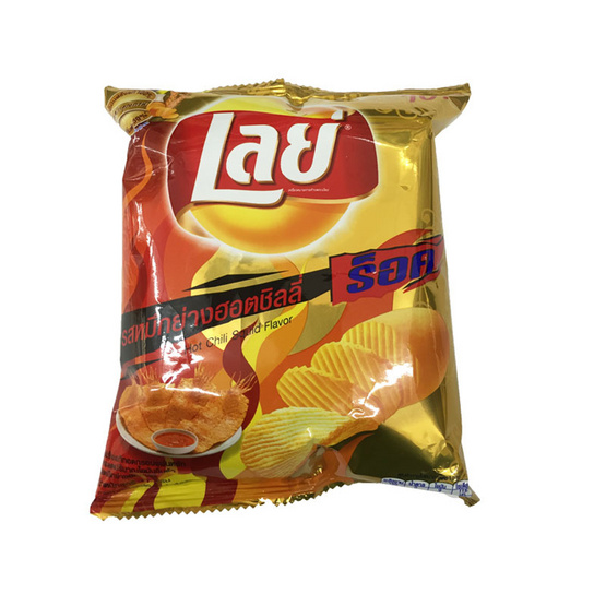 Lays เลย์ ร็อค มันฝรั่งแท้ทอดกรอบ แผ่นหยัก รสหมึกย่างฮอตชิลลี่ ขนาด 27 g. (48 ชิ้น) Lays เลย์ ร็อค มันฝรั่งแท้ทอดกรอบ แผ่นหยัก รสหมึกย่างฮอตชิลลี่ ขนาด 27 g. (48 ชิ้น)