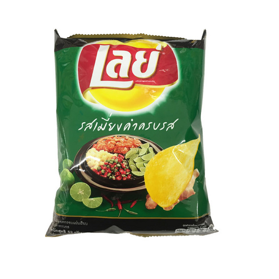 Lays เลย์ มันฝรั่งแท้ทอดกรอบ แผ่นเรียบ รสเมี่ยงคำครบรส ขนาด 52 g. (48 ชิ้น) Lays เลย์ มันฝรั่งแท้ทอดกรอบ แผ่นเรียบ รสเมี่ยงคำครบรส ขนาด 52 g. (48 ชิ้น)