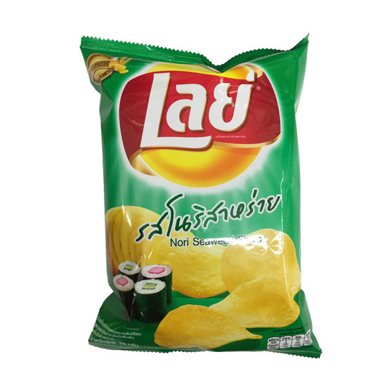 Lays เลย์ คลาสสิค มันฝรั่งแท้ทอดกรอบ แผ่นเรียบ รสโนริสาหร่าย ขนาด 75 g. (24 ชิ้น) Lays เลย์ คลาสสิค มันฝรั่งแท้ทอดกรอบ แผ่นเรียบ รสโนริสาหร่าย ขนาด 75 g. (24 ชิ้น)
