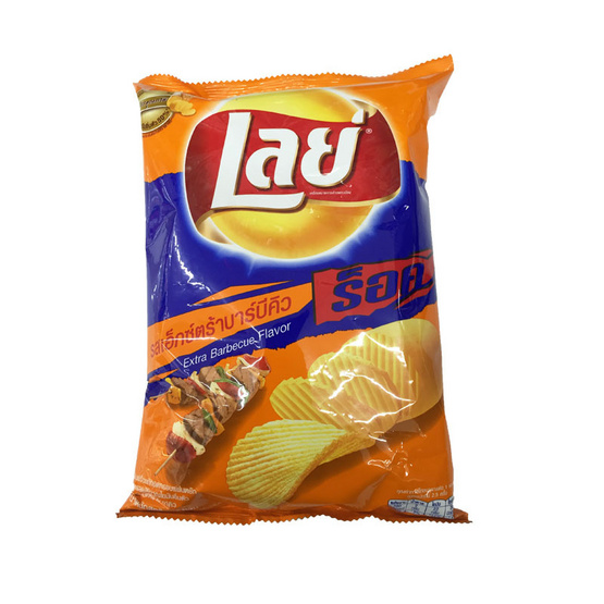 Lays เลย์ ร็อค มันฝรั่งแท้ทอดกรอบ แผ่นหยัก รสเอ็กซ์ตร้าบาร์บีคิว ขนาด 75 g. (24 ชิ้น) Lays เลย์ ร็อค มันฝรั่งแท้ทอดกรอบ แผ่นหยัก รสเอ็กซ์ตร้าบาร์บีคิว ขนาด 75 g. (24 ชิ้น)