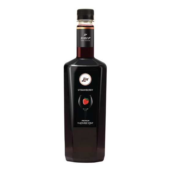 Lin ไซรับ ลิน กลิ่นสตรอเบอร์รี่ ขนาด 750ml แบบขวดไม่มีฝาปั้ม Lin ไซรับ ลิน กลิ่นสตรอเบอร์รี่ ขนาด 750ml แบบขวดไม่มีฝาปั้ม