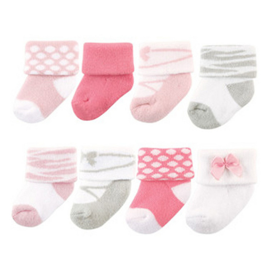 Luvable Friends ถุงเท้า Newborn แพ็ค 8 คู่ ลายรองเท้าบัลเล่ห์ สีชมพู Luvable Friends ถุงเท้า Newborn แพ็ค 8 คู่ ลายรองเท้าบัลเล่ห์ สีชมพู