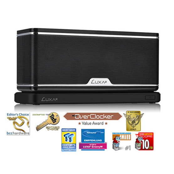 Luxa 2 GROOVY-W Bluetooth Speaker with Wireless Power Station Luxa 2 GROOVY-W Bluetooth Speaker with Wireless Power Station