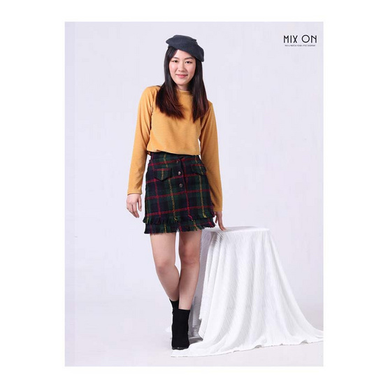 MIX ON เสื้อเบลาซ์ P-TOP-066 สีyellow