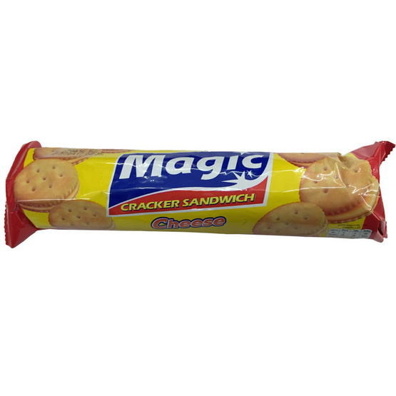 Magic เมจิก แครกเกอร์ สอดไส้ครีม รสชีส ขนาด 115 g. (24 ชิ้น) Magic เมจิก แครกเกอร์ สอดไส้ครีม รสชีส ขนาด 115 g. (24 ชิ้น)