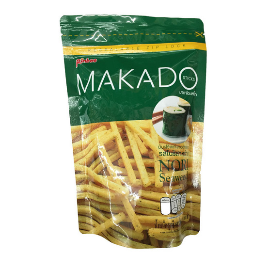 Makado มากาโดะ มันฝรั่งแท่งทอดกรอบ รสโนริสาหร่าย ขนาด 60 g. (3 ชิ้น) Makado มากาโดะ มันฝรั่งแท่งทอดกรอบ รสโนริสาหร่าย ขนาด 60 g. (3 ชิ้น)