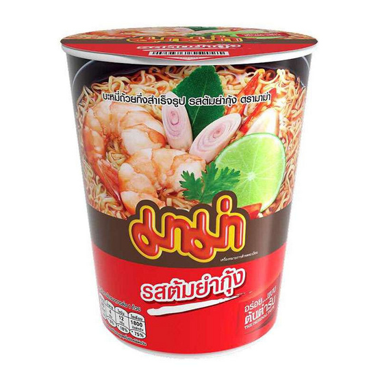 Mama มาม่า คัพ บะหมี่กึ่งสำเร็จรูป รสต้มยำกุ้ง (ถ้วยเล็ก) ขนาด 42 g. (6 ชิ้น) Mama มาม่า คัพ บะหมี่กึ่งสำเร็จรูป รสต้มยำกุ้ง (ถ้วยเล็ก) ขนาด 42 g. (6 ชิ้น)