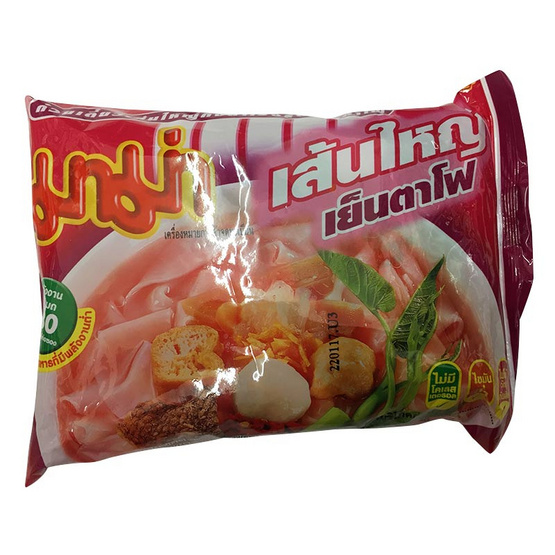 Mama มาม่า บะหมี่กึ่งสำเร็จรูป เส้นใหญ่เย็นตาโฟ (ซอง) ขนาด 50 g. (30 ชิ้น) Mama มาม่า บะหมี่กึ่งสำเร็จรูป เส้นใหญ่เย็นตาโฟ (ซอง) ขนาด 50 g. (30 ชิ้น)