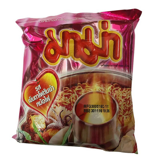 Mama มาม่า บะหมี่กึ่งสำเร็จรูป รสเย็นตาโฟต้มยำหม้อไฟ (ซอง) ขนาด 60 g. (30 ชิ้น) Mama มาม่า บะหมี่กึ่งสำเร็จรูป รสเย็นตาโฟต้มยำหม้อไฟ (ซอง) ขนาด 60 g. (30 ชิ้น)