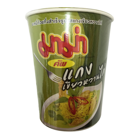 Mama มาม่า คัพ บะหมี่กึ่งสำเร็จรูป รสแกงเขียวหวานไก่ (ถ้วย) ขนาด 60 g. (6 ชิ้น) Mama มาม่า คัพ บะหมี่กึ่งสำเร็จรูป รสแกงเขียวหวานไก่ (ถ้วย) ขนาด 60 g. (6 ชิ้น)