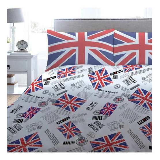 Midori ชุดเครื่องนอน 3.5 ฟุต 4 ชิ้น_Union Jack WH