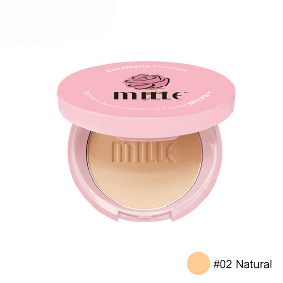 Mille Extra Matte Coverage babyface 2way Powder Oil - Control SPF22 PA++ #02 Natural Mille Extra Matte Coverage babyface 2way Powder Oil - Control SPF22 PA++ #02 Natural