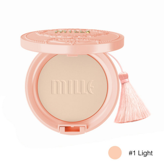 Mille Mineral Snail Collagen Pact Powder SPF 25 PA++ 11G. #1 Light Mille Mineral Snail Collagen Pact Powder SPF 25 PA++ 11G. #1 Light