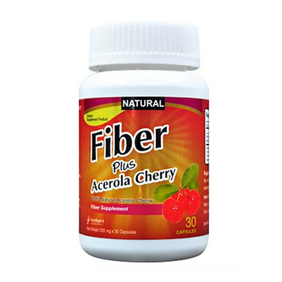 Morikami ซื้อ 1 แถม 1 Fiber Plus Acerola Cherry (โมริคามิ) ช่วยทำให้การทำงานของลำไส้ รวมบรรจุ 60 แคปซูล Morikami ซื้อ 1 แถม 1 Fiber Plus Acerola Cherry (โมริคามิ) ช่วยทำให้การทำงานของลำไส้ รวมบรรจุ 60 แคปซูล