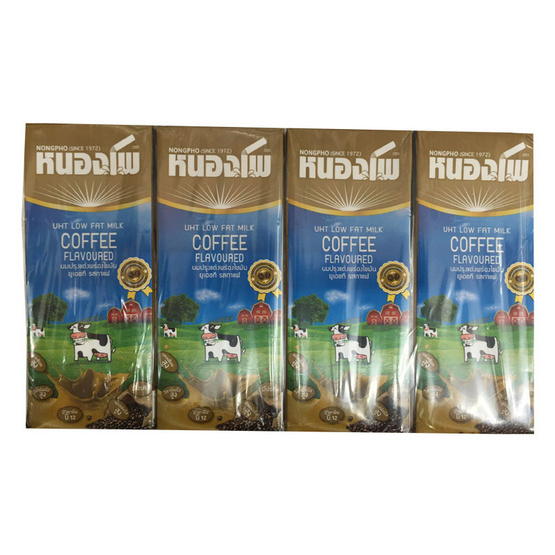 Nongpho หนองโพ นมปรุงแต่งพร่องมันเนย UHT รสกาแฟ ขนาด 225 ml. (36 ชิ้น) Nongpho หนองโพ นมปรุงแต่งพร่องมันเนย UHT รสกาแฟ ขนาด 225 ml. (36 ชิ้น)