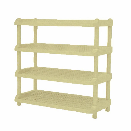 OA Furniture ชั้นวางรองเท้าพลาสติก 4 ชั้น No.254/4 Cream OA Furniture ชั้นวางรองเท้าพลาสติก 4 ชั้น No.254/4 Cream