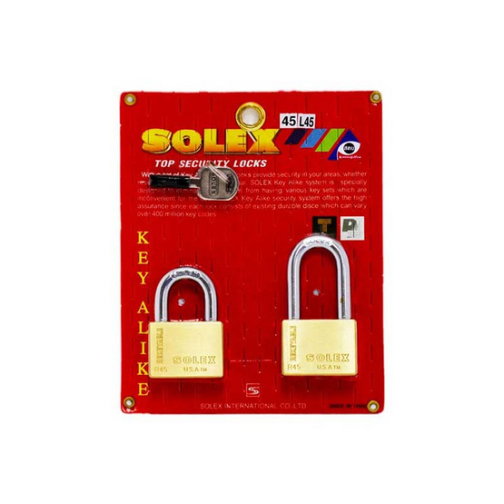 SOLEX คีย์อะไลค์ 21 รุ่น อาร์พรีเมี่ยม กุญแจคล้อง ระบบลูกปืน คอสั้นและคอยาว