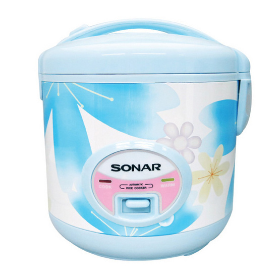 SONAR หม้อหุงข้าวอุ่นทิพย์ ขนาด 1 ลิตร รุ่น SR-D611 สีฟ้า SONAR หม้อหุงข้าวอุ่นทิพย์ ขนาด 1 ลิตร รุ่น SR-D611 สีฟ้า