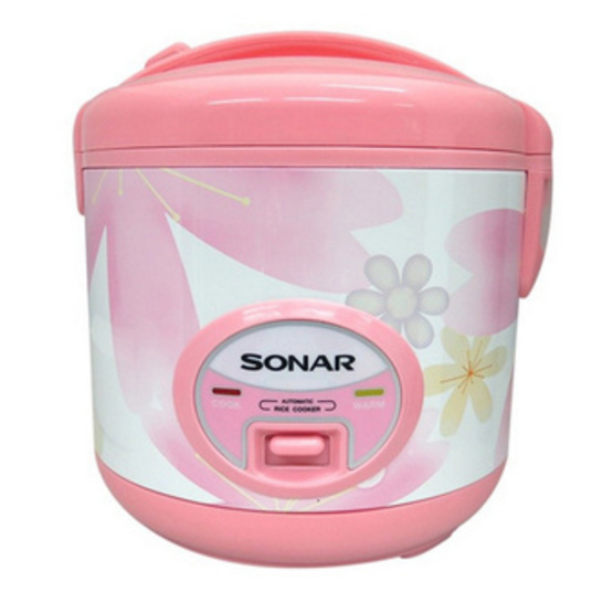 SONAR หม้อหุงข้าวอุ่นทิพย์ ขนาด 1 ลิตร รุ่น SR-D611 สีชมพู SONAR หม้อหุงข้าวอุ่นทิพย์ ขนาด 1 ลิตร รุ่น SR-D611 สีชมพู