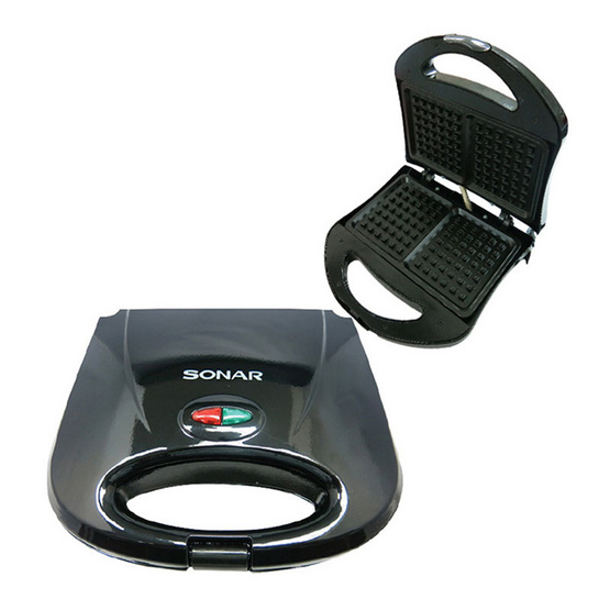 SONAR เครื่องทำวาฟฟิล 2 คู่ รุ่น SM-W030 สีดำ SONAR เครื่องทำวาฟฟิล 2 คู่ รุ่น SM-W030 สีดำ