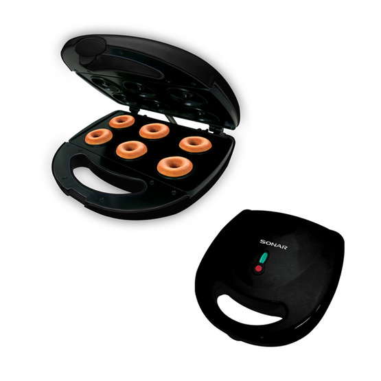 SONAR เครื่องทำโดนัท 6 หลุม รุ่น DM-007 สีดำ SONAR เครื่องทำโดนัท 6 หลุม รุ่น DM-007 สีดำ