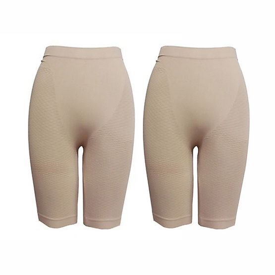 SWANS basic girdle แพคคู่ กางเกงกระชับสัดส่วน Free Size สีเนื้อ