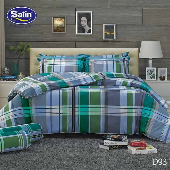 Satin ผ้านวม + ผ้าปูที่นอน ลาย D93