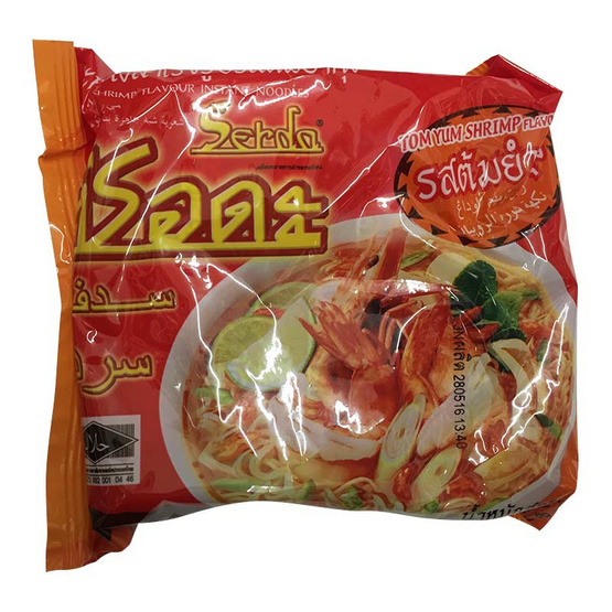 Serda ซือดะ บะหมี่กึ่งสำเร็จรูป รสต้มยำกุ้ง (ซอง) ขนาด 60 g. (30 ชิ้น) Serda ซือดะ บะหมี่กึ่งสำเร็จรูป รสต้มยำกุ้ง (ซอง) ขนาด 60 g. (30 ชิ้น)