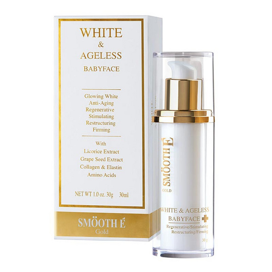 Smooth E Gold White & Ageless Babyface Cream 30 g. Smooth E Gold White & Ageless Babyface Cream 30 g.