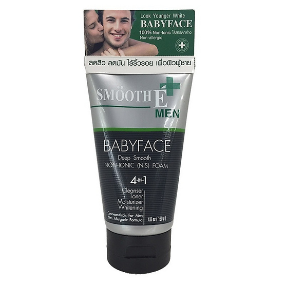 Smooth-E HOMME Men Facial Massage Cleansing Foam ขนาด 4 OZ Smooth-E HOMME Men Facial Massage Cleansing Foam ขนาด 4 OZ