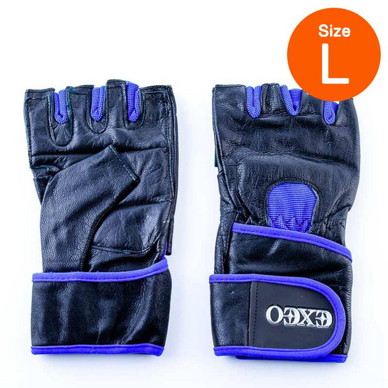 Thai Sports ถุงมือยกน้ำหนัก หนัง CG-17053 ROYAL BLUE/BLACK ไซส์ L รหัสสินค้า E3XT1101L