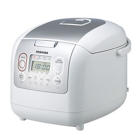 Toshiba หม้อหุงข้าวคอมพิวเตอร์ รุ่น RC-10NMF(WT)A 1 ลิตร สีขาว Toshiba หม้อหุงข้าวคอมพิวเตอร์ รุ่น RC-10NMF(WT)A 1 ลิตร สีขาว