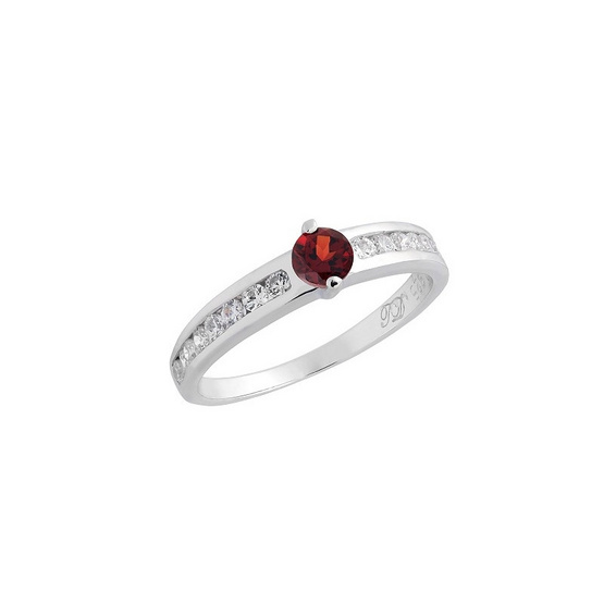 Trendy Diamond แหวนพลอยโกเมนสีแดงเข้ม รุ่น TSR160-GN ฟรี Trendy Diamond ต่างหูมุก Trendy Diamond แหวนพลอยโกเมนสีแดงเข้ม รุ่น TSR160-GN ฟรี Trendy Diamond ต่างหูมุก