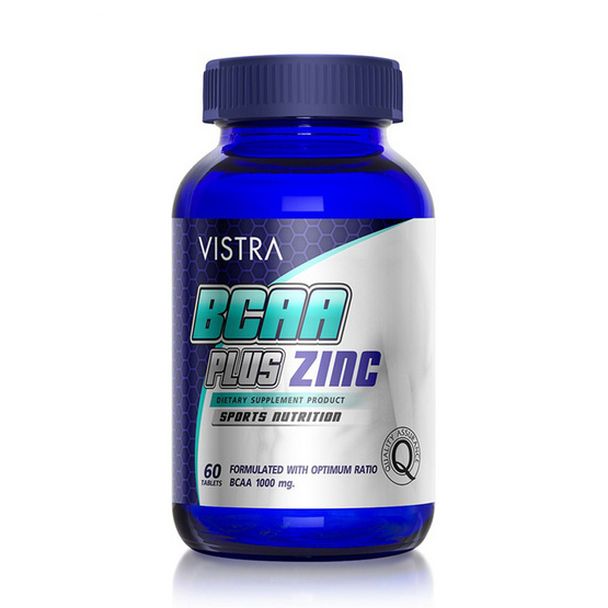 VISTRA BCAA PLUS ZINC บรรจุ 60 เม็ด