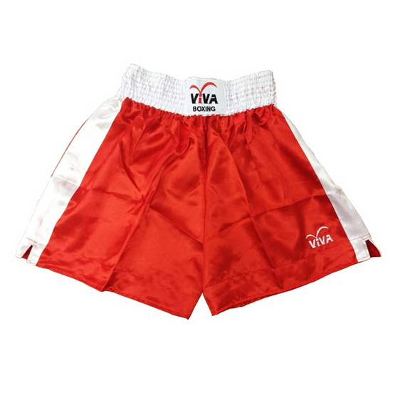 VIVA BOXING SHORTS กางเกงมวยสากลแข่งขัน SIZE: L สีแดง