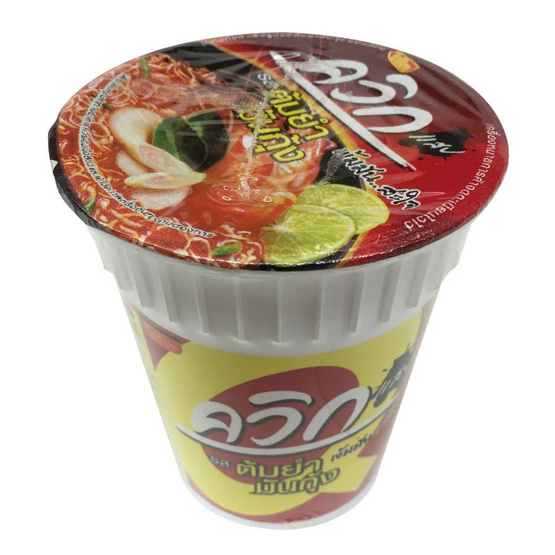 Wai Wai ไวไว ควิกคัพ แสบ บะหมี่กึ่งสำเร็จรูป รสต้มยำมันกุ้ง (ถ้วย) ขนาด 60 g. (6 ชิ้น) Wai Wai ไวไว ควิกคัพ แสบ บะหมี่กึ่งสำเร็จรูป รสต้มยำมันกุ้ง (ถ้วย) ขนาด 60 g. (6 ชิ้น)