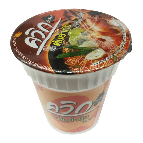 Wai Wai ไวไว ควิกคัพ แสบ บะหมี่กึ่งสำเร็จรูป รสต้มยำกุ้ง (ถ้วย) ขนาด 60 g. (6 ชิ้น) Wai Wai ไวไว ควิกคัพ แสบ บะหมี่กึ่งสำเร็จรูป รสต้มยำกุ้ง (ถ้วย) ขนาด 60 g. (6 ชิ้น)