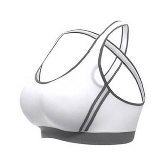 Wolfox สปอร์ตบราออกกำลังกายสายไขว้หลัง สีขาว Wolfox สปอร์ตบราออกกำลังกายสายไขว้หลัง สีขาว