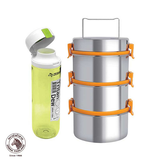 Zebra ปินโต SMART LOCK II 12 X 3สีส้ม แถม ขวดน้ำดื่มTRITAN DEW0.65L.คละสี Zebra ปินโต SMART LOCK II 12 X 3สีส้ม แถม ขวดน้ำดื่มTRITAN DEW0.65L.คละสี