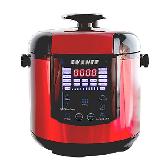 หม้ออบแรงดันไฟฟ้า AVANTI Pressure Cooker สีแดง หม้ออบแรงดันไฟฟ้า AVANTI Pressure Cooker สีแดง