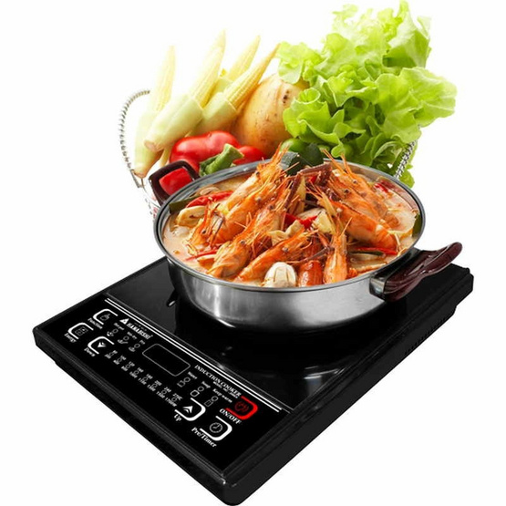 เตาแม่เหล็กไฟฟ้า HANABISHI รุ่น HIC-208EA สีดำ พร้อมหม้อสแตนเลสอย่างดี เตาแม่เหล็กไฟฟ้า HANABISHI รุ่น HIC-208EA สีดำ พร้อมหม้อสแตนเลสอย่างดี
