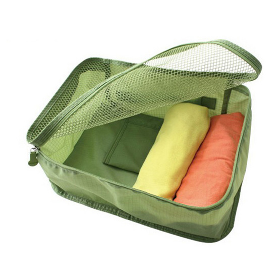 bags in bag กระเป๋าผ้าตาข่าย จัดระเบียบในกระเป๋าเดินทาง สีเขียว ไซส์ S bags in bag กระเป๋าผ้าตาข่าย จัดระเบียบในกระเป๋าเดินทาง สีเขียว ไซส์ S