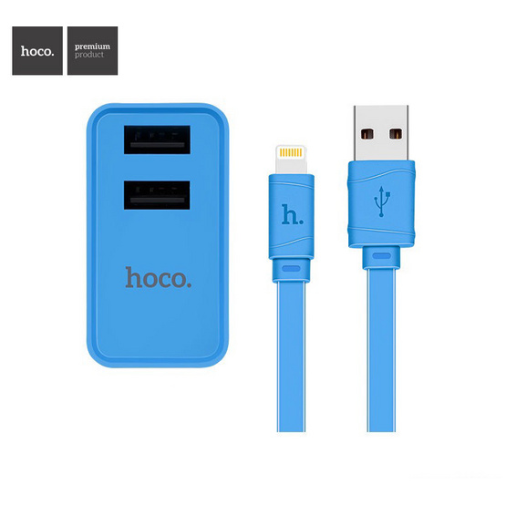 hoco Double USB Charger C6 for Apple Blue hoco Double USB Charger C6 for Apple Blue