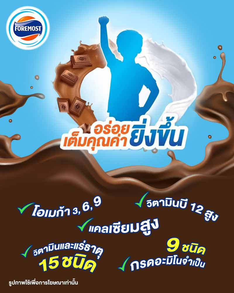 โฟร์โมสต์ นมUHT รสช็อกโกแลต 180 มล. (ยกลัง 48 กล่อง)