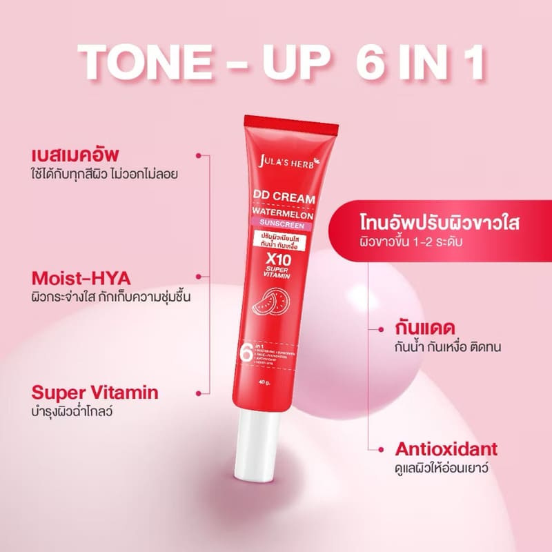 Jula Herb ดีดีครีมแตงโม 40 มล. Jula Herb ดีดีครีมแตงโม 40 มล.