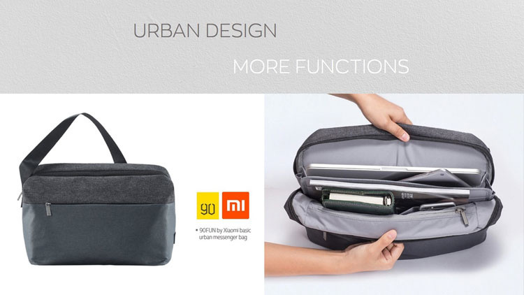 90fun basic urban messenger bag