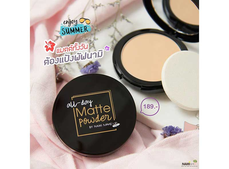 02 Nami แป้งผสมรองพื้น MakeUp Pro All-Day Matte Powder SPF30 PA+++