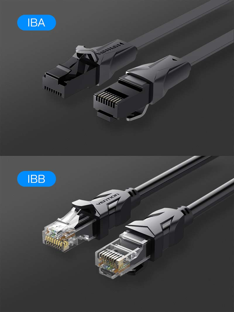 Vention Flat Cat6 UTP Patch Cable 2 M.