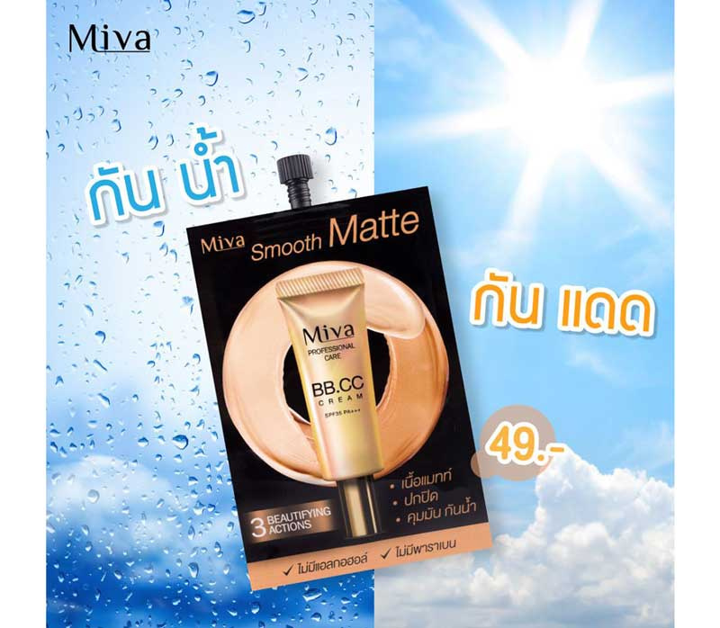 01 Miva Smooth Matte BB&CC Cream SPF 35 PA+++ 7 g x6