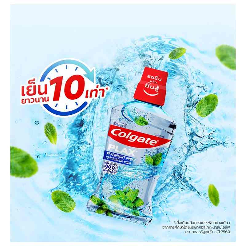 คอลเกต น้ำยาบ้วนปากพลักซ์ เปปเปอร์มินต์ 250 มล.
